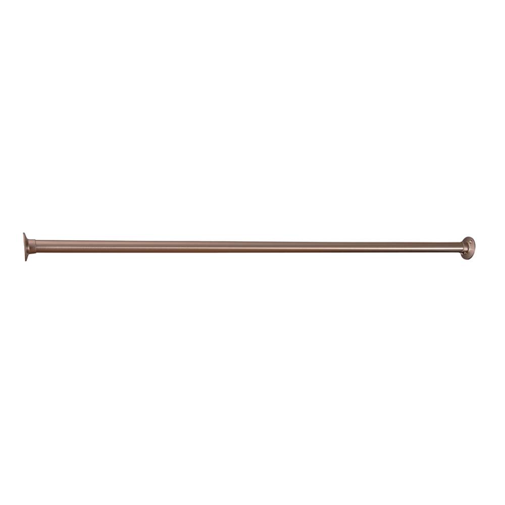 Barclay 4100 Straight Rod, 60'', w/310 Flanges, Brushed Nickel