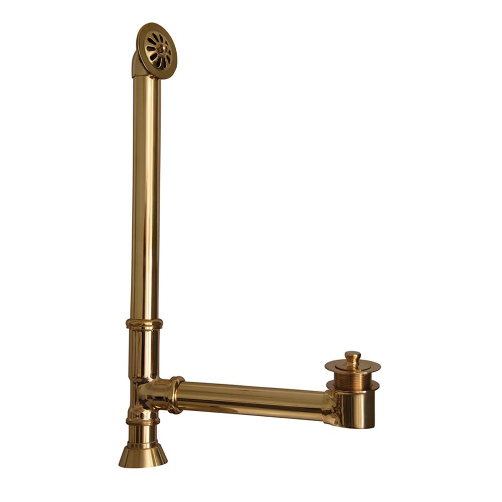 Barclay Extended Tub Waste and Overflow Polished Brass