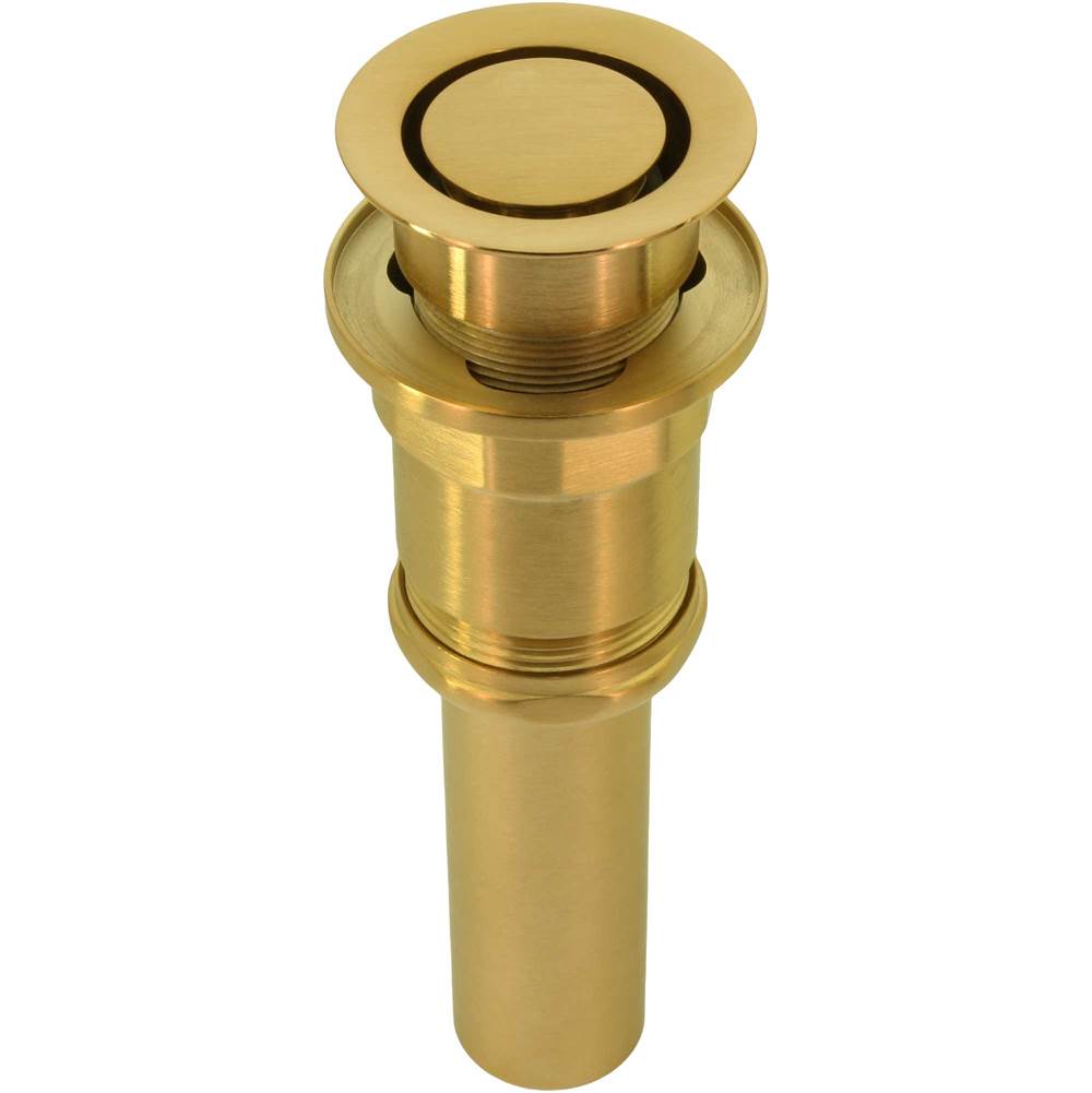 Bounty Brassware Patented Pop Down Drain, Fully Finished, Brushed, Satin Gold Enduro PVD