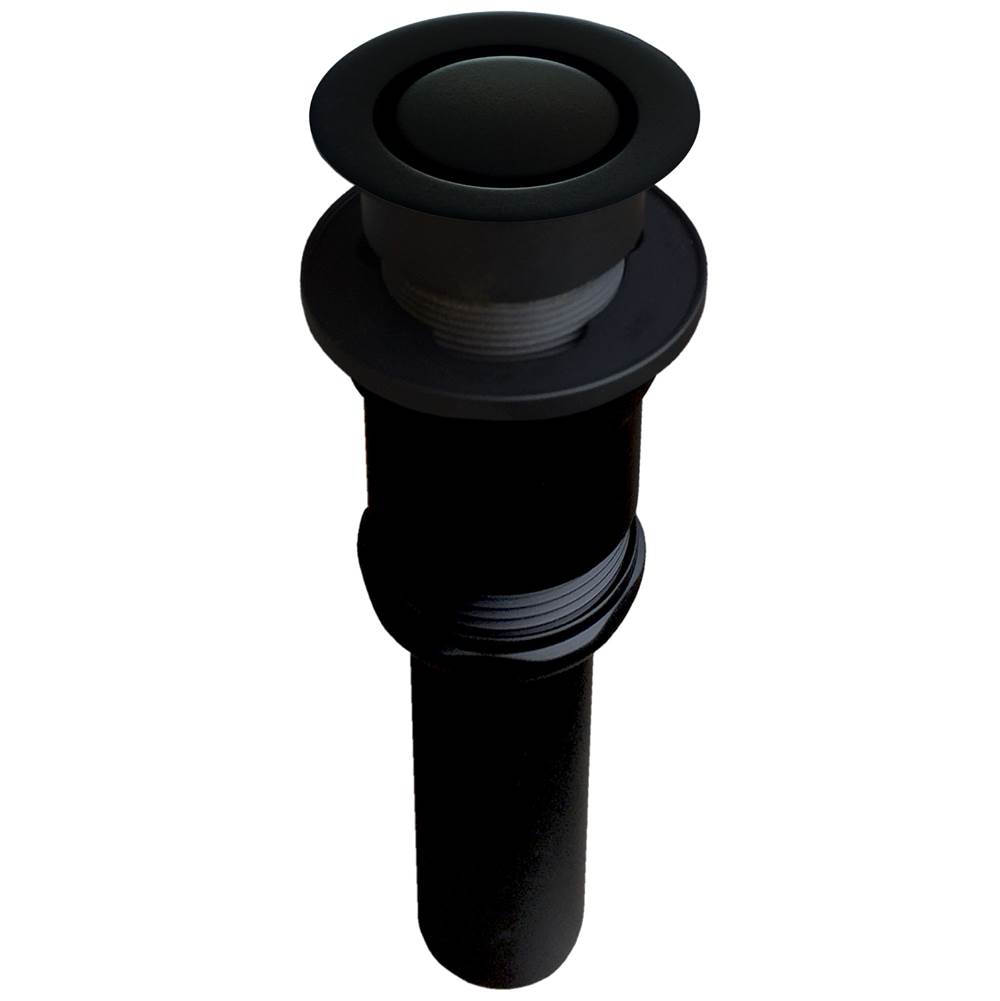 Bounty Brassware Patented Pop Down Drain, Fully Finished, Matte Black