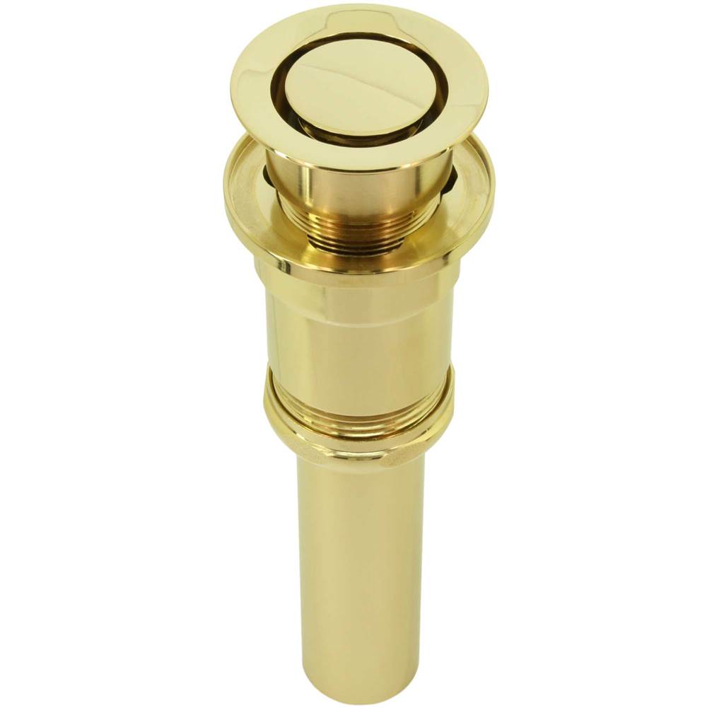 Bounty Brassware Patented Pop Down Drain, Fully Finished, PVD Polished Brass