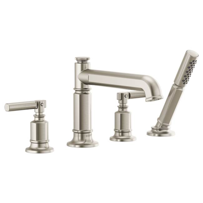 Brizo Invari® Roman Tub Faucet With Handshower - Less Handles