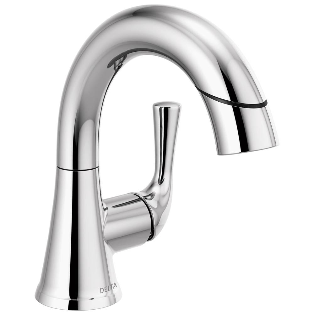 Delta Faucet Kayra™ Single Handle Pull-Down Bathroom Faucet