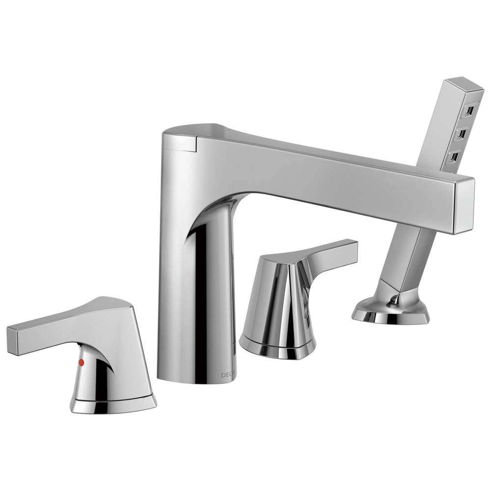 Delta Faucet Zura® Roman Tub with Hand Shower Trim