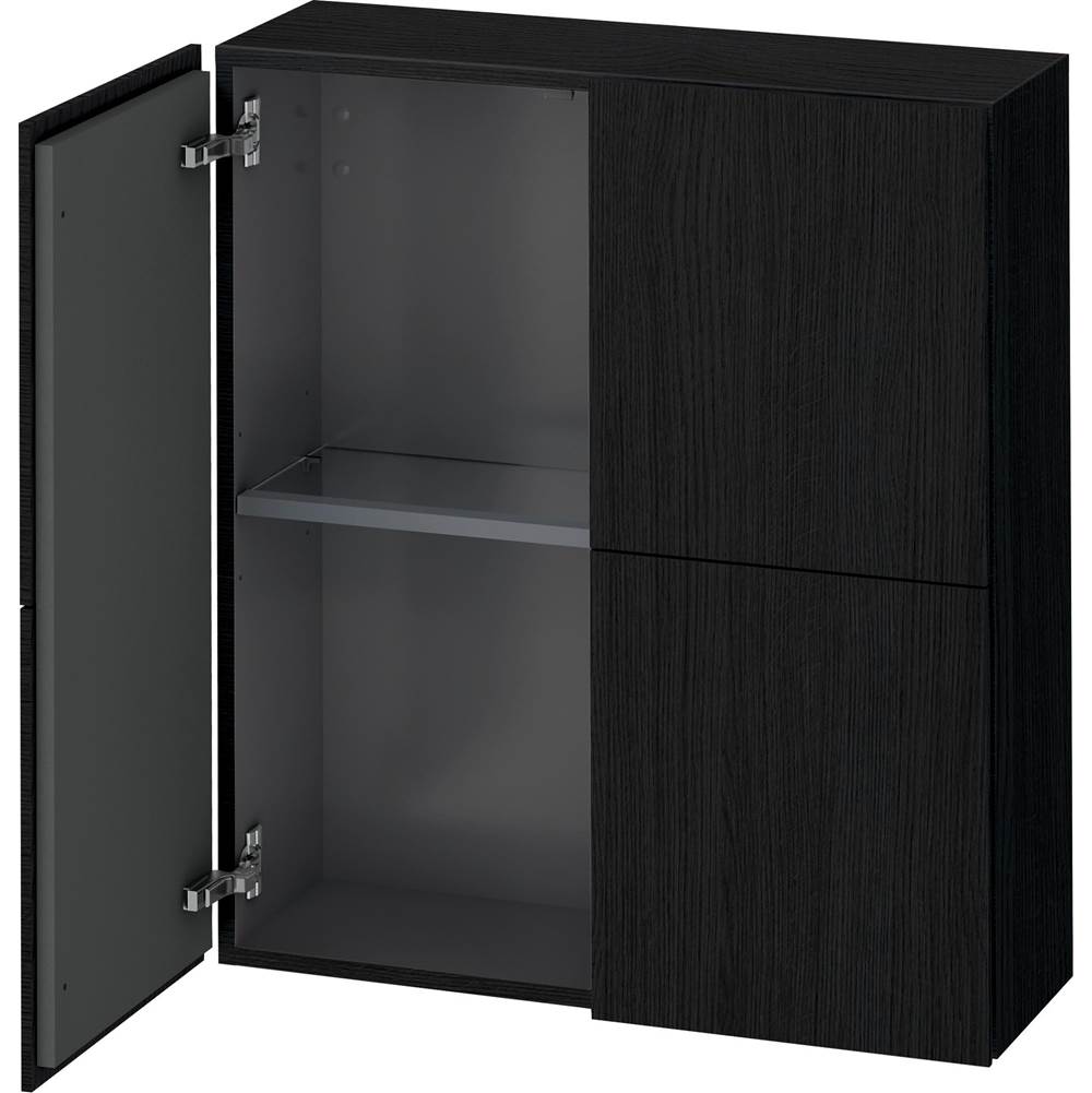 Duravit L-Cube Semi-Tall Cabinet Oak Black