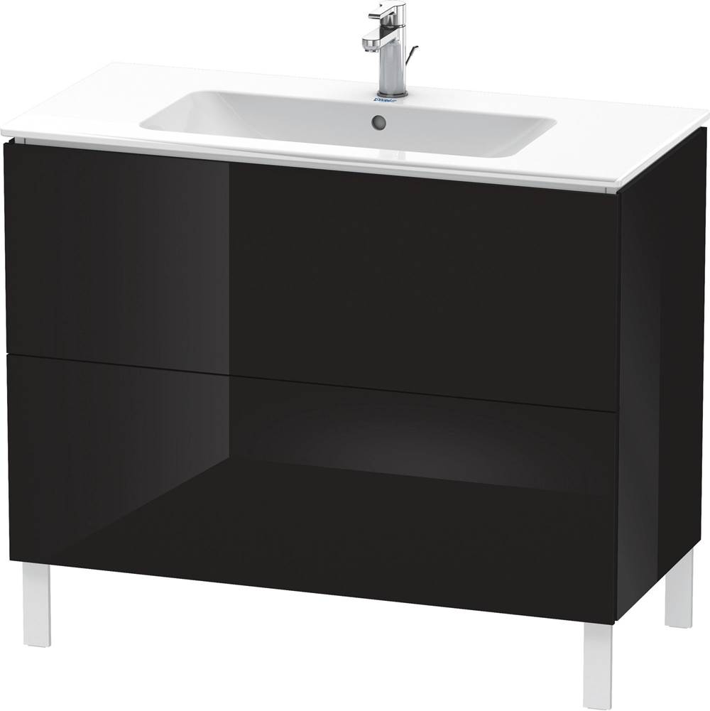 Duravit L-Cube Two Drawer Floorstanding Vanity Unit Black