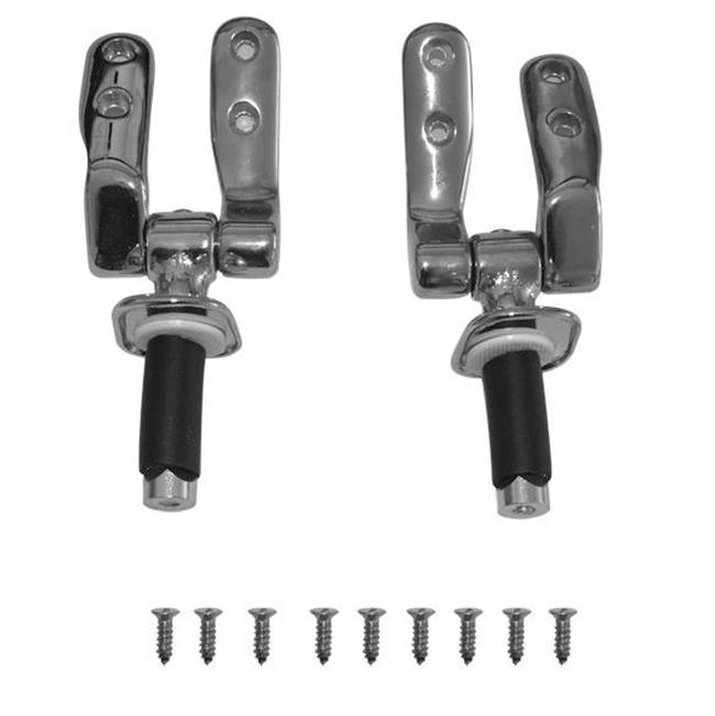Duravit Hinges (Pair) for Toilet Seat and Cover 1930 Chrome
