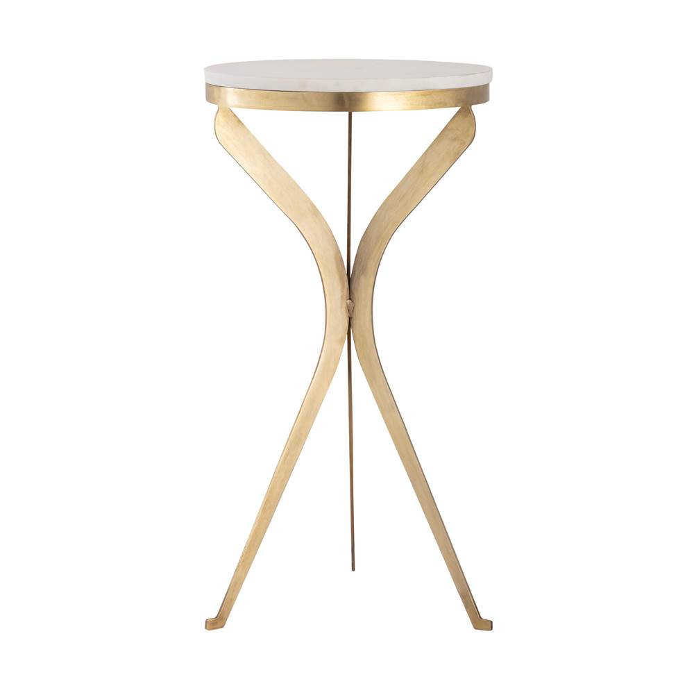 Elk Home Rowe Accent Table - Aged Brass