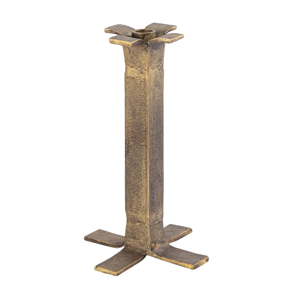 Elk Home Splay Candleholder - Medium Aged Brass
