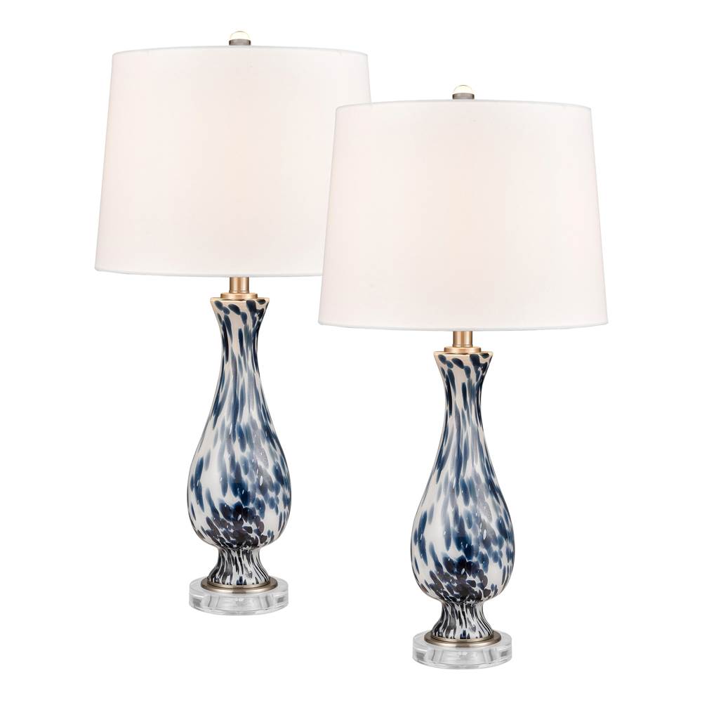 Elk Home Cordelia Sound 30'' High 1-Light Table Lamp - Set of 2 Blue