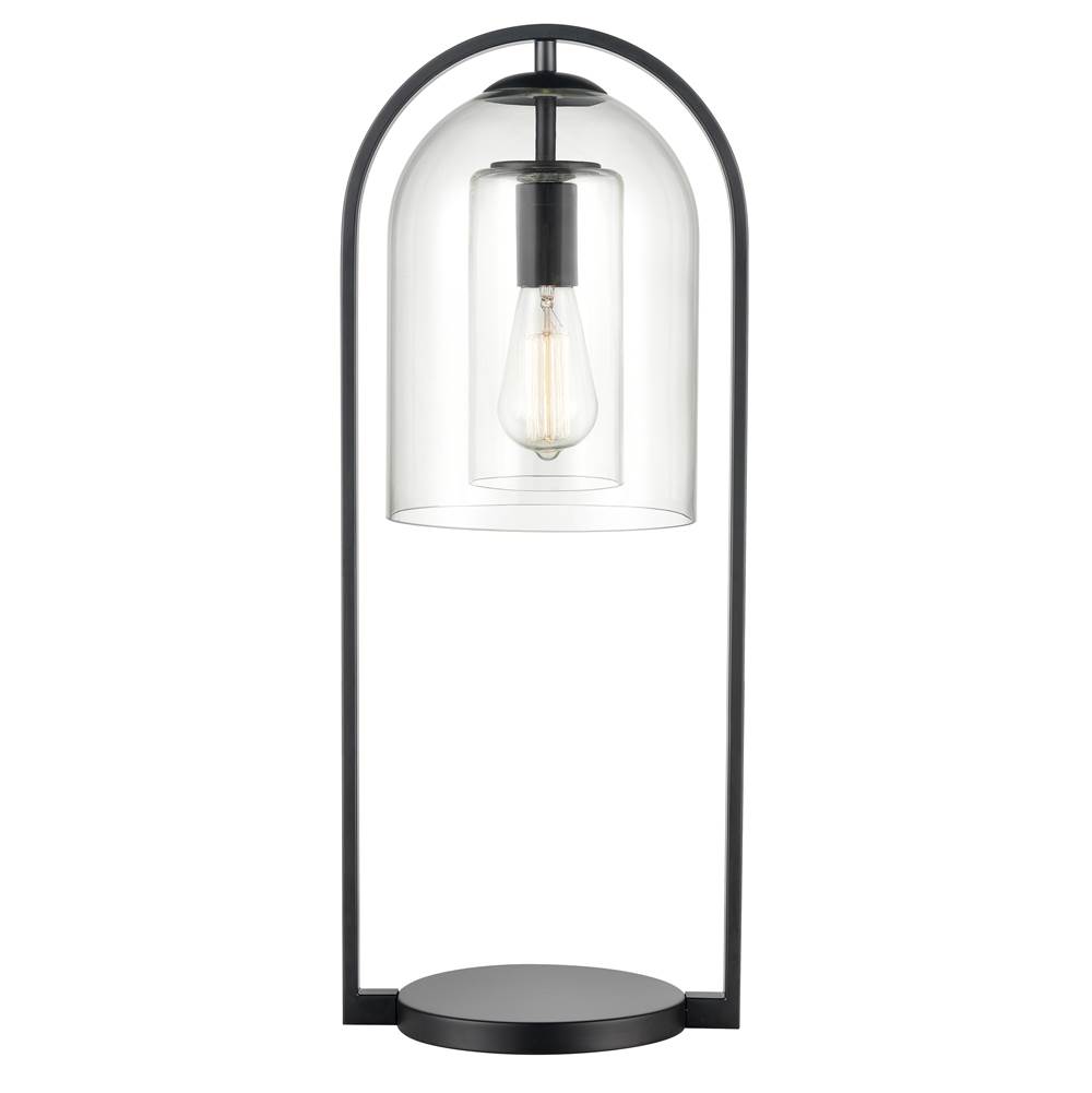Elk Home Bell Jar 28'' High 1-Light Desk Lamp - Matte Black