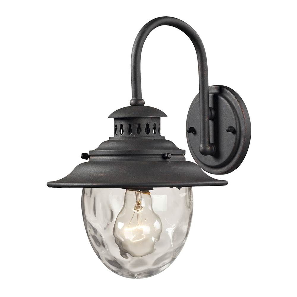 Elk Lighting Searsport 13'' High 1-Light Outdoor Sconce - Weathered Charcoal