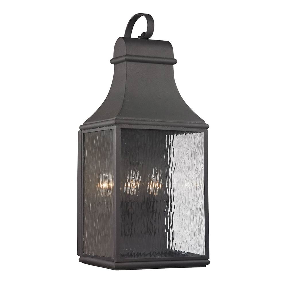Elk Lighting Forged Jefferson 27'' High 3-Light Outdoor Sconce - Charcoal