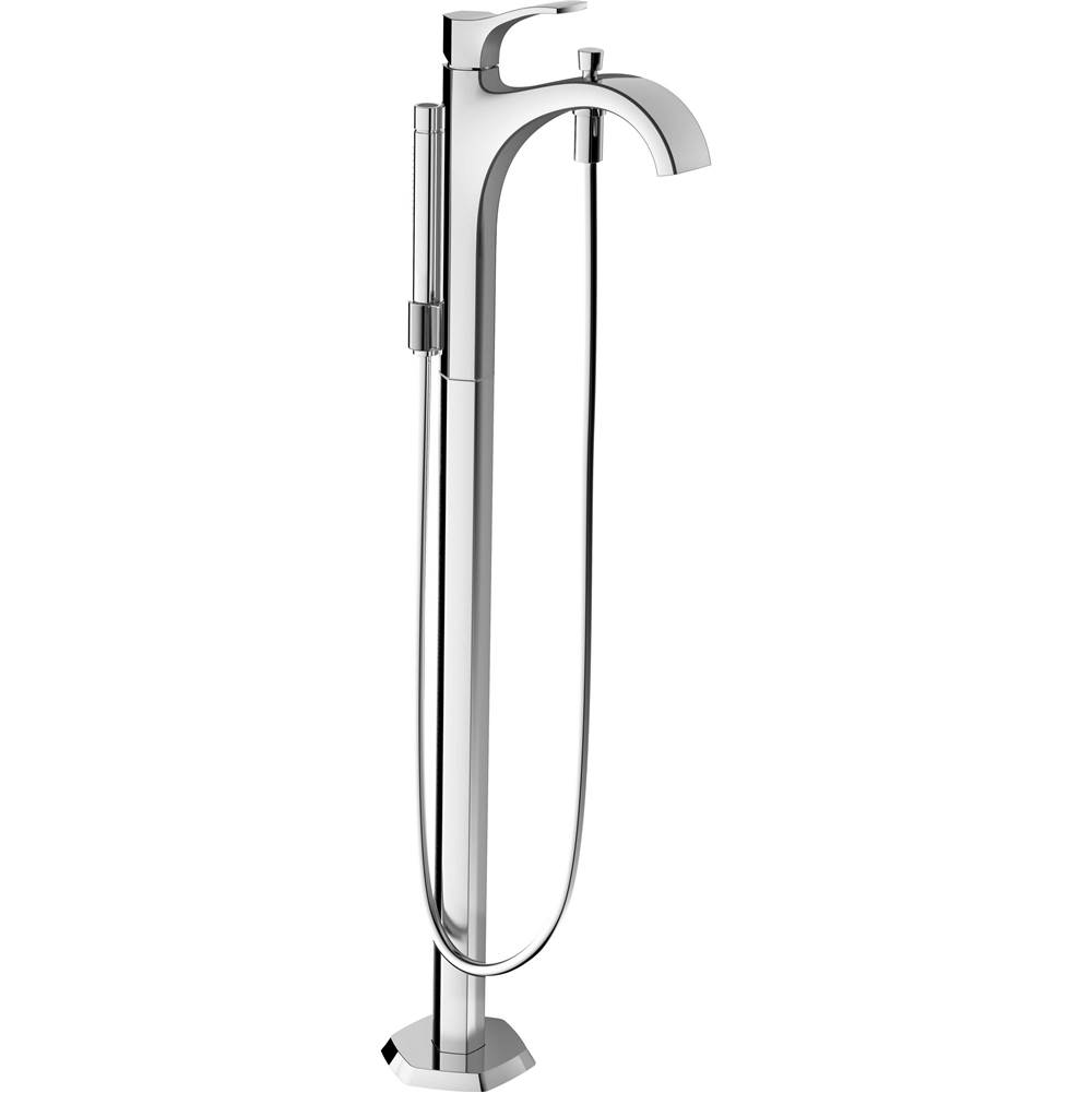 Hansgrohe Locarno Freestanding Tub Filler Trim with 1.75 GPM Handshower in Chrome