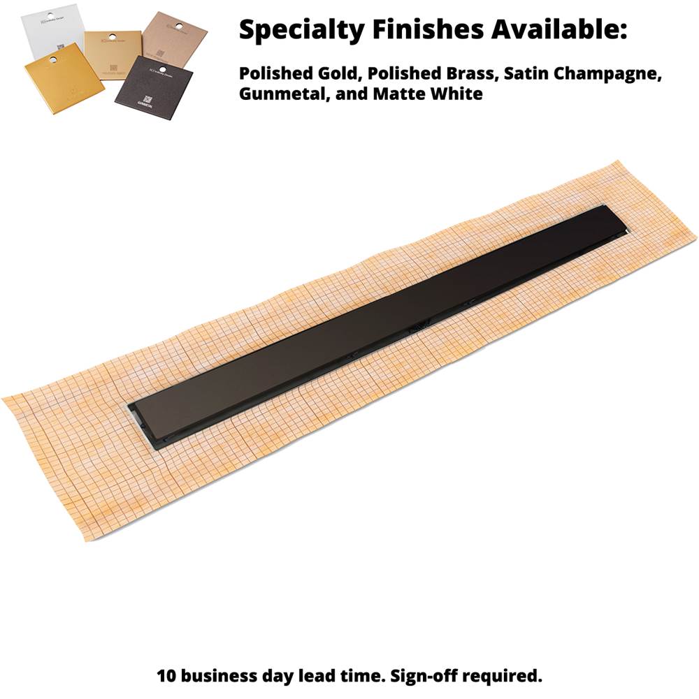Infinity Drain 32'' FCS Series Complete Kit with 2 1/2'' Solid Grate in Oil Rubbed Bronze