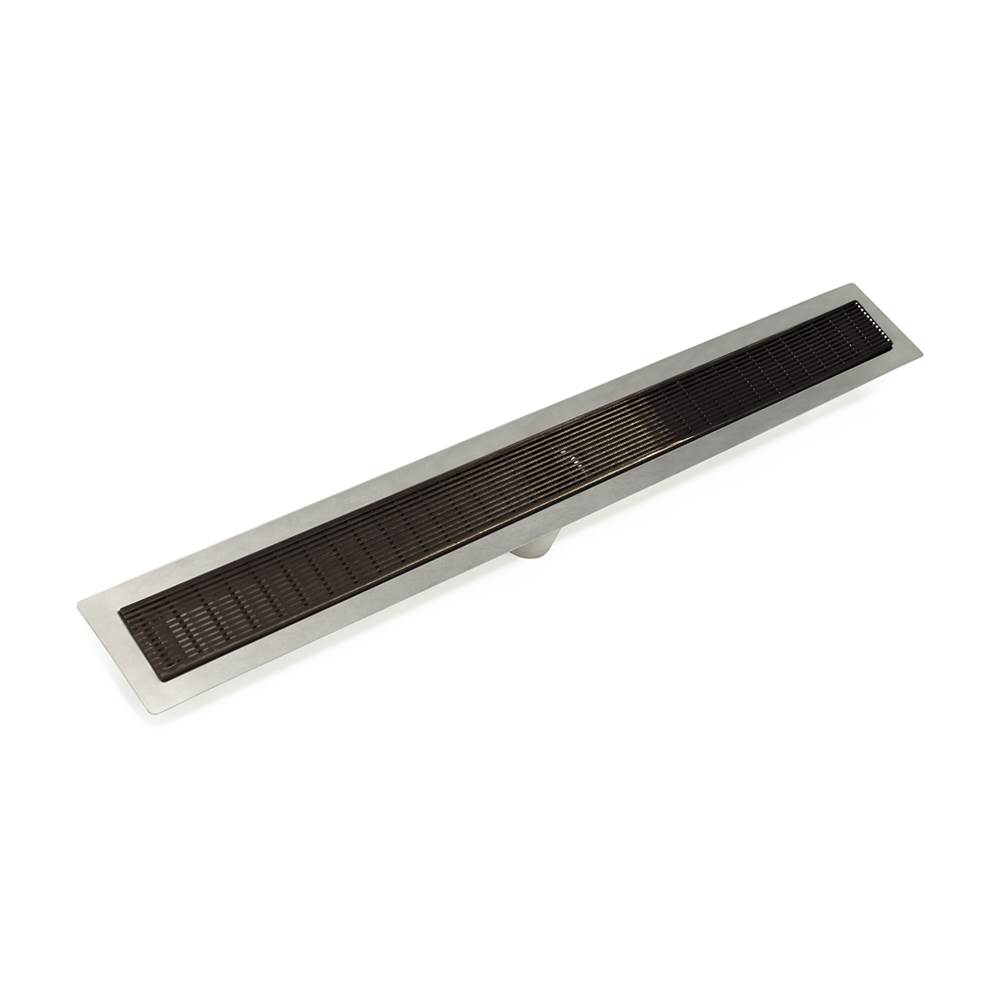 Infinity Drain 42'' FF Series Complete Kit with 2 1/2'' Wedge Wire Grate in Oil Rubbed Bronze