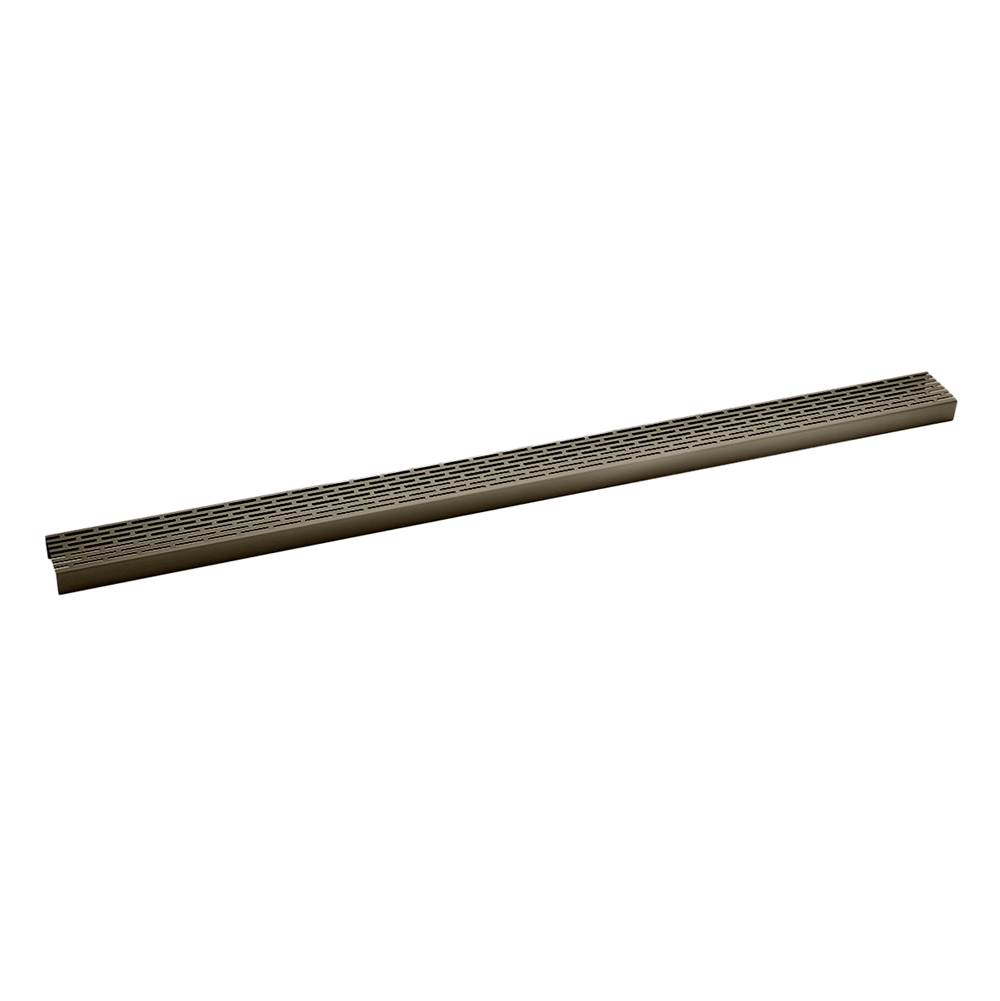 Infinity Drain 48'' Perforated Offset Slot Pattern Grate for S-LT 65 in Oil Rubbed Bronze