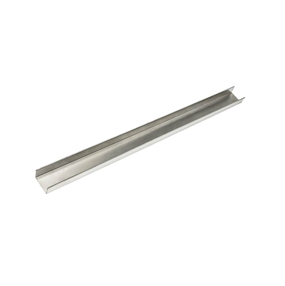 Infinity Drain 96'' Stainless Steel Open Ended Channel for S-AS 65/S-AS 99/S-LTIFAS 65/S-LTIFAS 99 Series in Satin Stainless