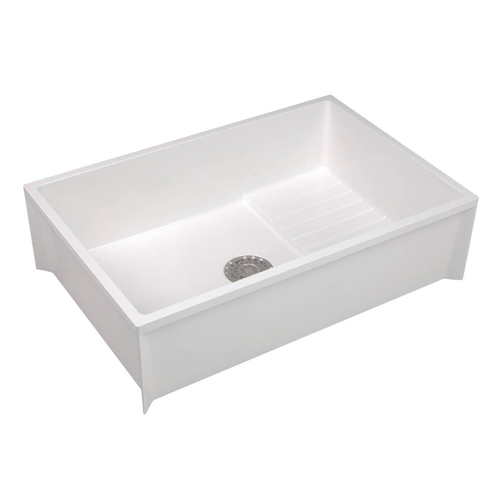 Mustee And Sons Mop Service Basin, 24''x36''x10'', For 3'' DWV
