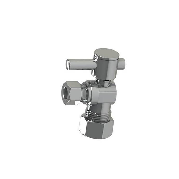 Mountain Plumbing Mini Lever Handle with 1/4 Turn Ball Valve - Lead Free - Angle (1/2'' Compression)