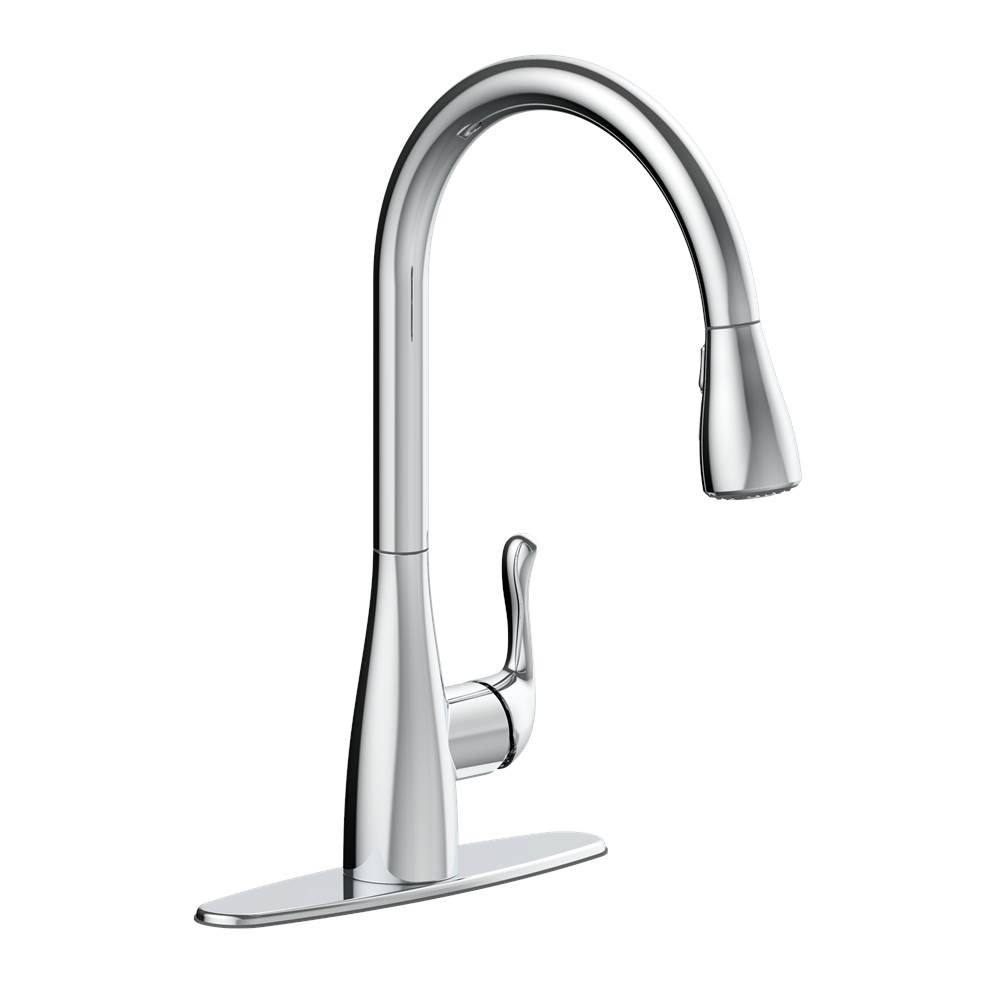 OmniPro Single Handle Pull-Down Kitchen Faucet, Chrome Finish