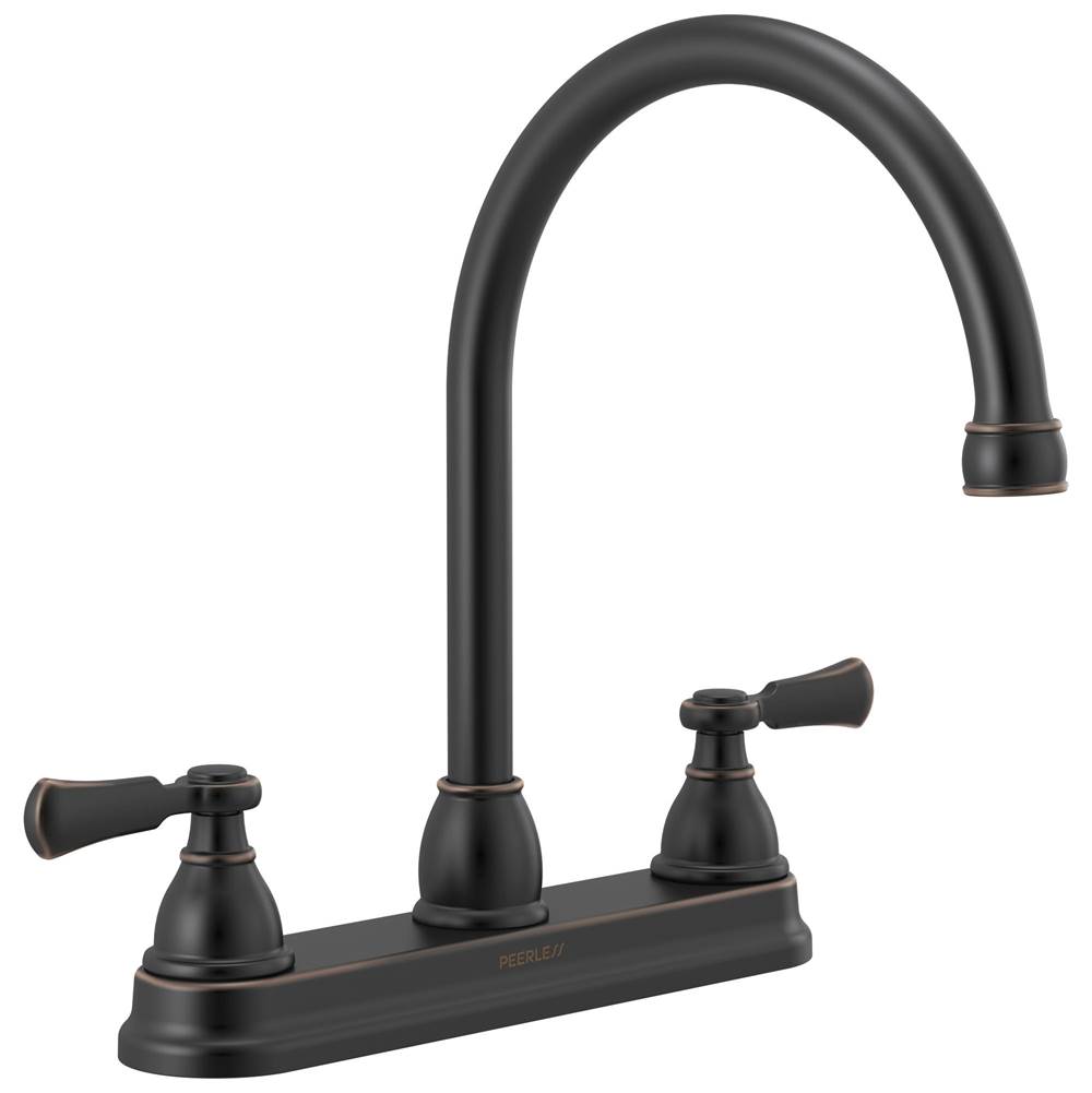 Peerless Elmhurst® Two-Handle Kitchen Faucet with Twist Aerator