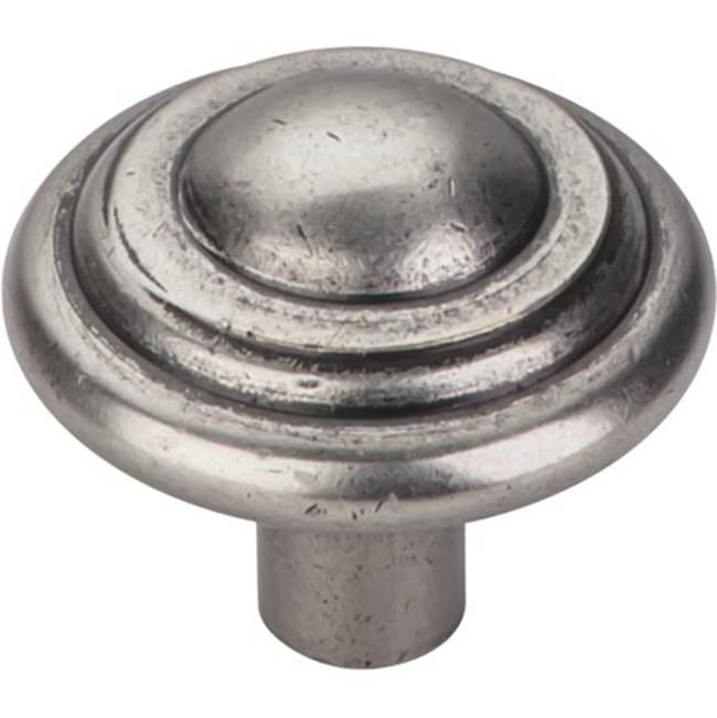 Top Knobs Aspen Button Knob 1 3/4 Inch Silicon Bronze Light