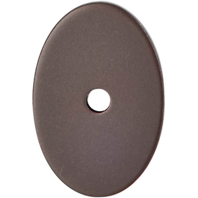 Top Knobs Oval Backplate 1 1/2 Inch Oil Rubbed Bronze