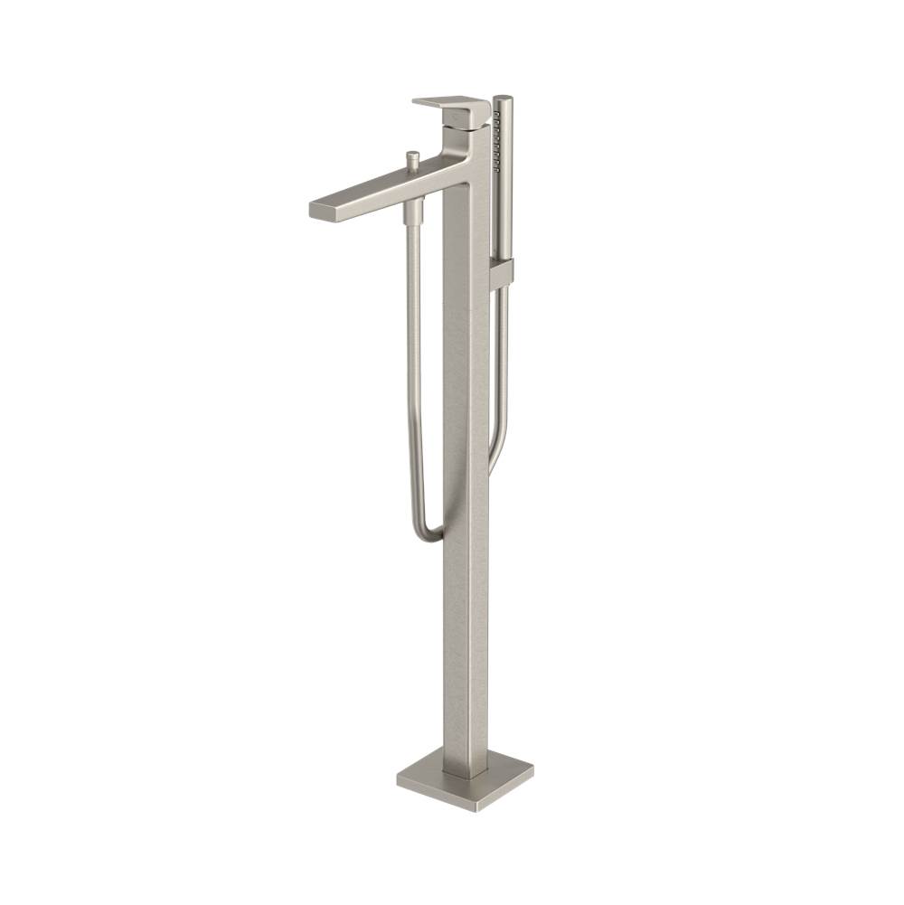 TOTO TOTO® GB Freestanding Bathroom Tub Filler with COMFORT GLIDE™ and COMFORT WAVE™, Brushed Nickel