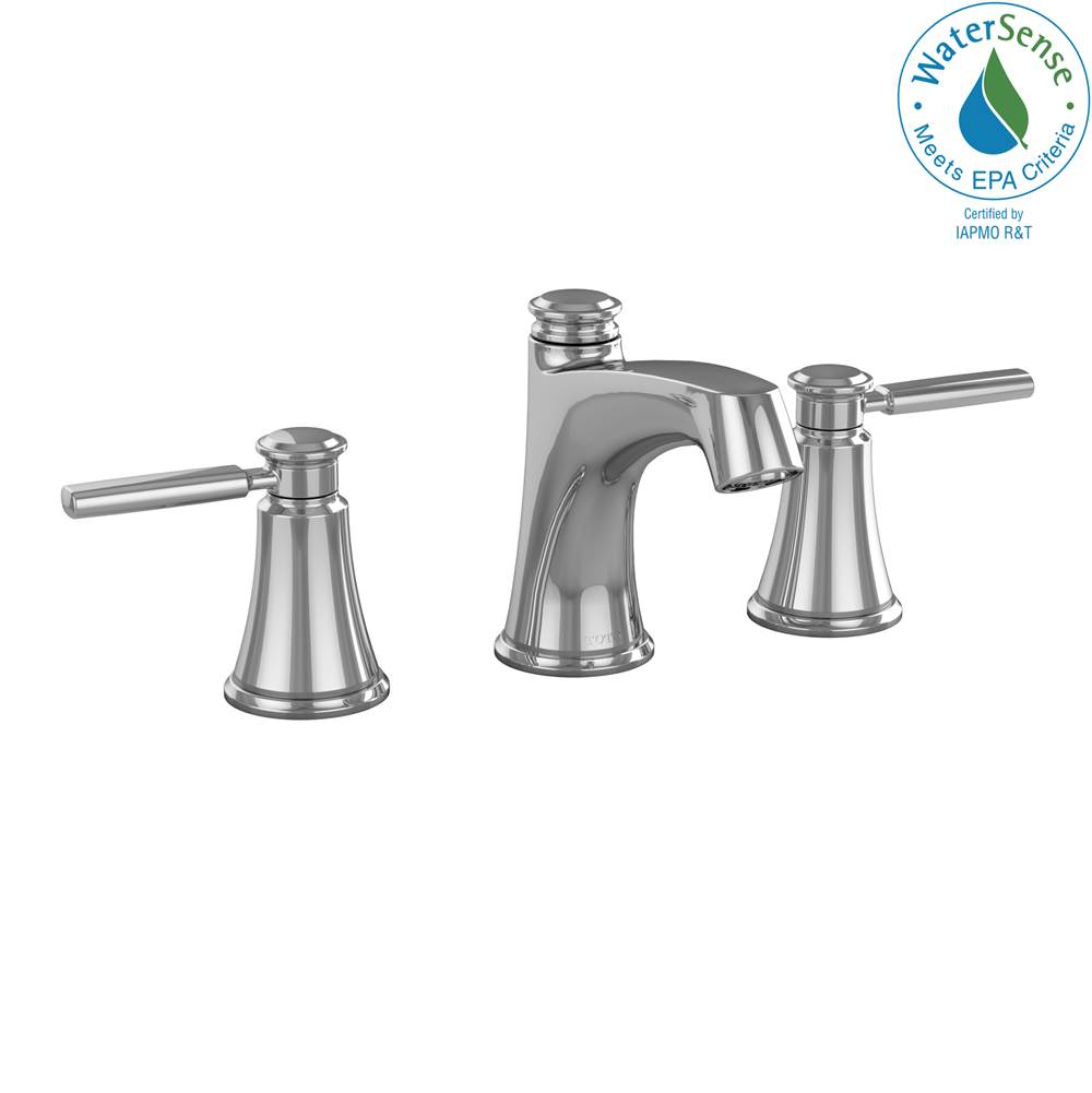 TOTO TOTO Keane Two Handle Widespread 1.2 GPM Bathroom Sink Faucet, Polished Chrome - TL211DD12RNo.CP