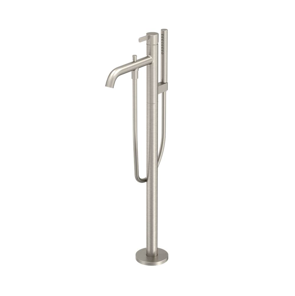 TOTO TOTO® GB Freestanding Bathroom Tub Filler with COMFORT GLIDE™ and COMFORT WAVE™, Brushed Nickel